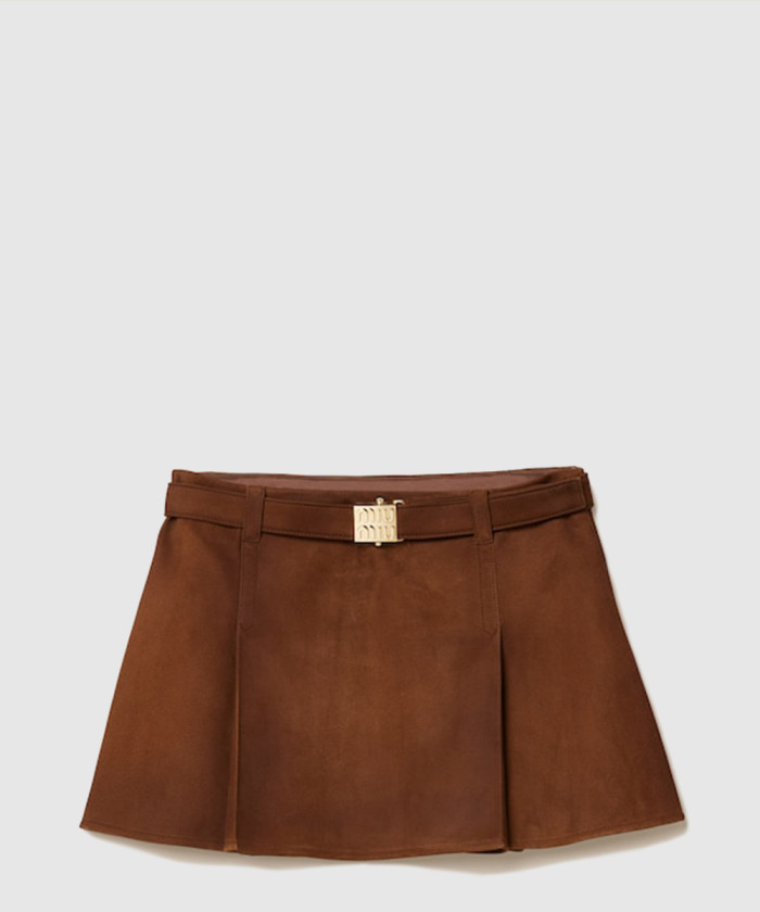 미우미우 스웨이드 스커트 MPD745