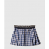 미우미우 플리츠 체크 미니스커트 MG2483