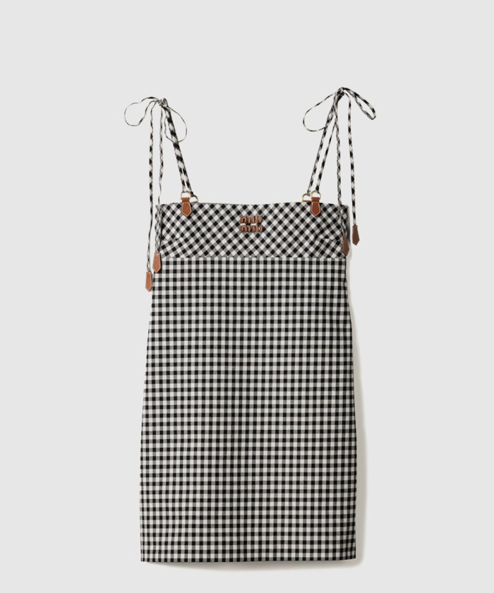 미우미우 체크 미니 드레스 MF5860