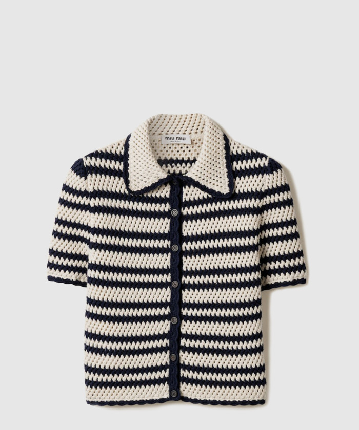 미우미우 코튼 가디건 MMF941