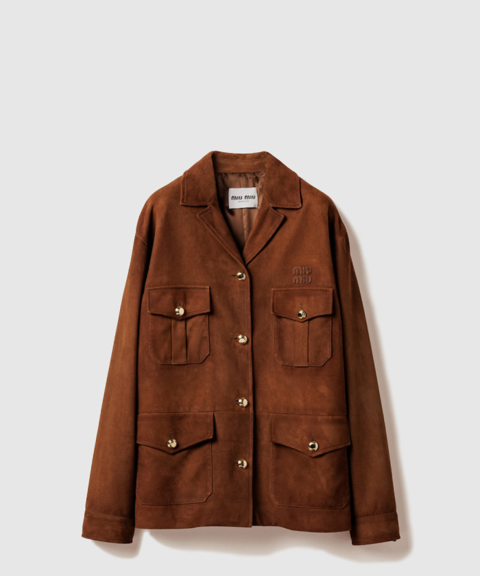 미우미우 스웨이드 재킷 MPV932