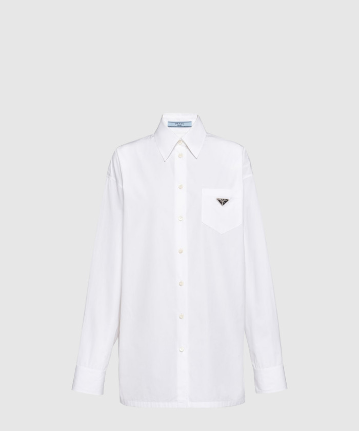 프라다 포플린 셔츠 P418GG