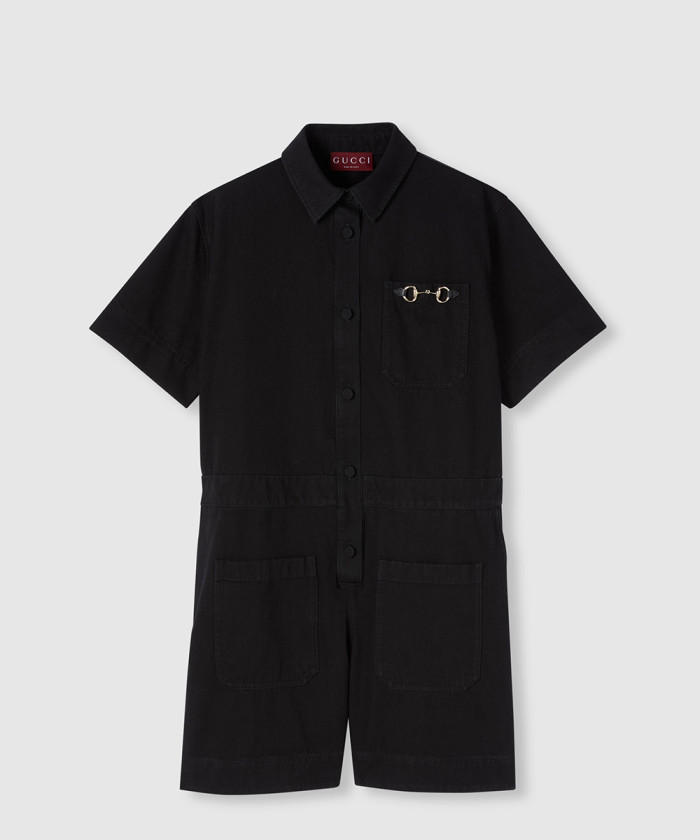 구찌 홀스빗 데님 점프수트 832483