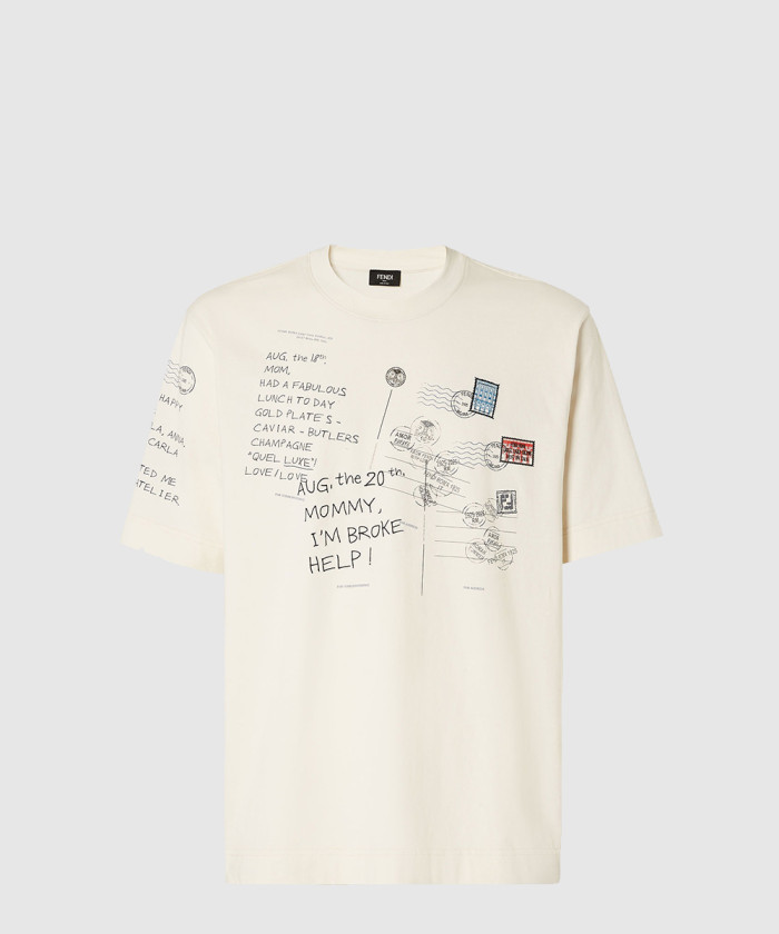 펜디 및 블루 실크 셔츠 FS0795