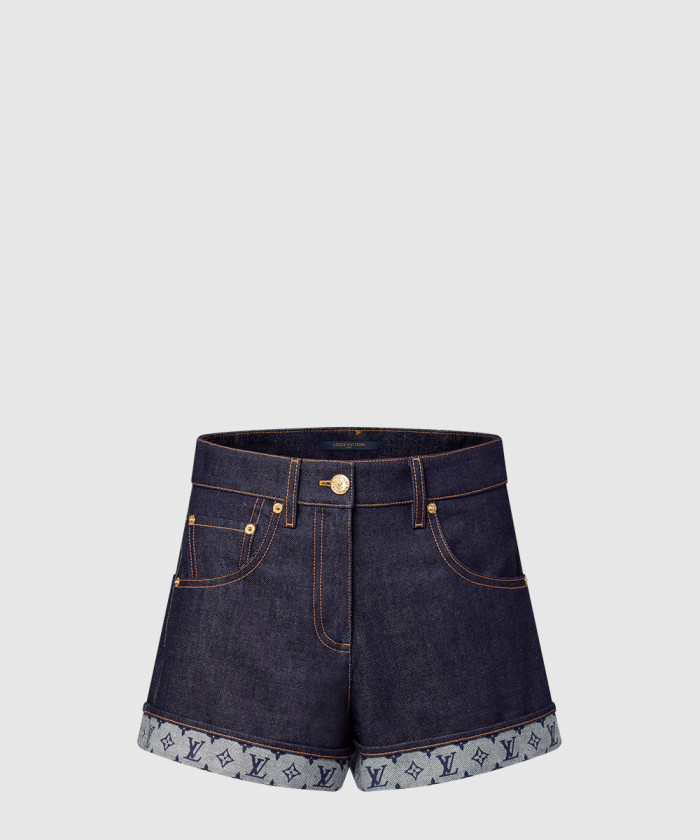 루이비통 커프드 헴 데님 미니 쇼츠 1AI159