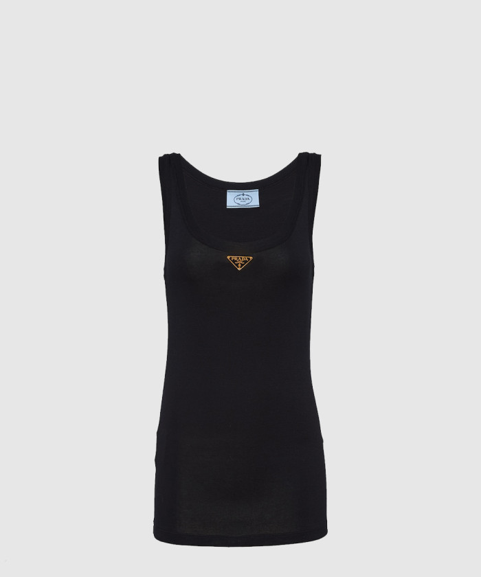 프라다 립 니트 저지 탱크 탑 39546X