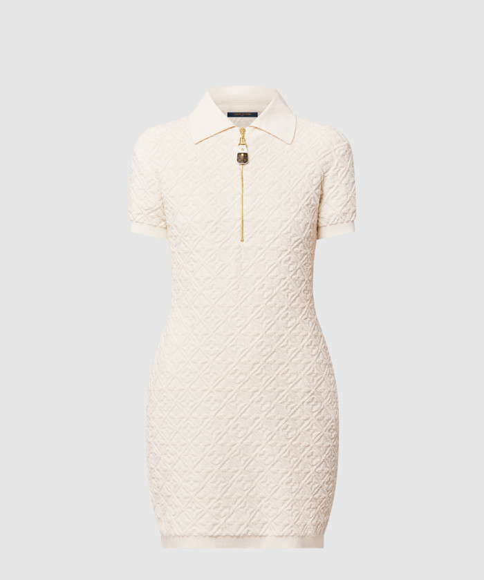 루이비통 모노그램 플라워 타월링 폴로 드레스 1AHIWA