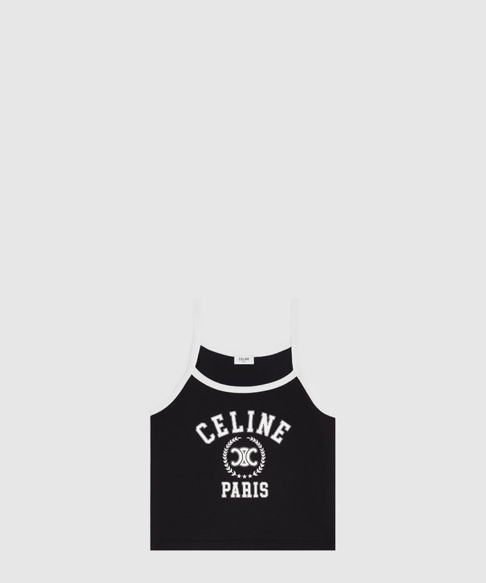 셀린느 탱크 탑 코튼 저지 RX0AQ6