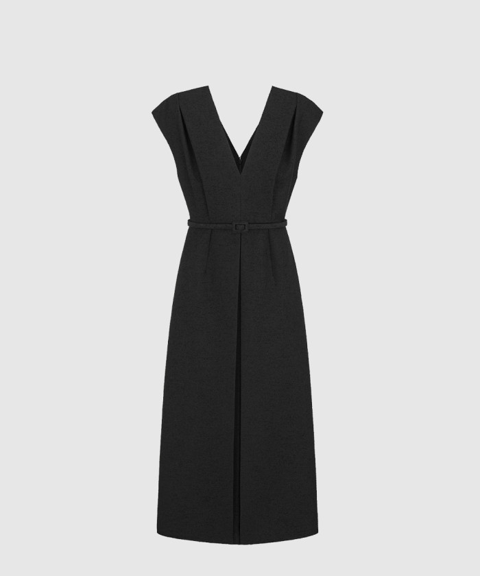 디올 벨트 미디 드레스 521R7