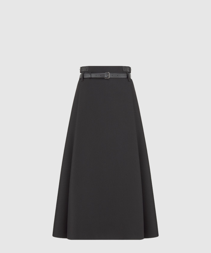 디올 벨트 미디 스커트 521J0