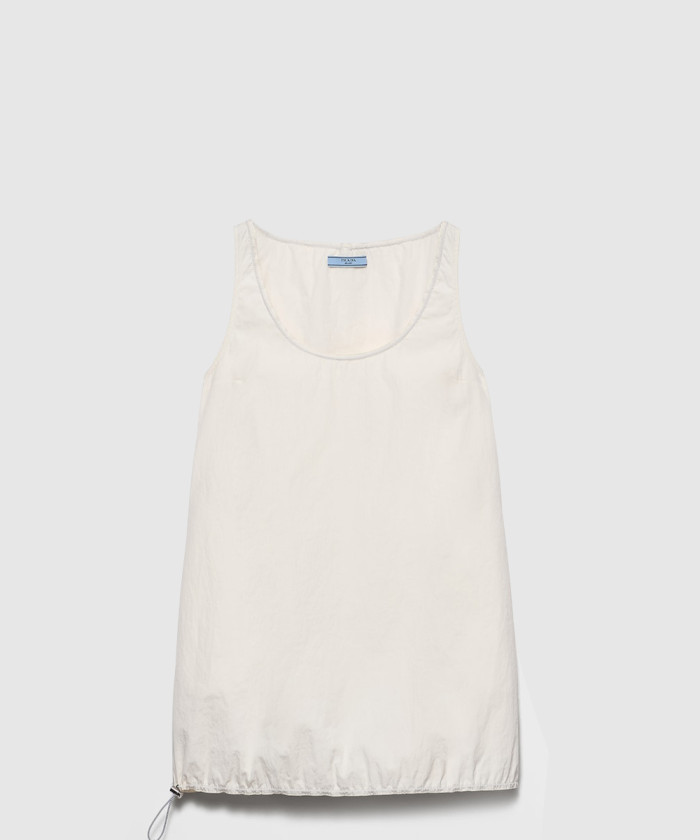 프라다 슬리브리스 기능성 퐁제 미니드레스 230725