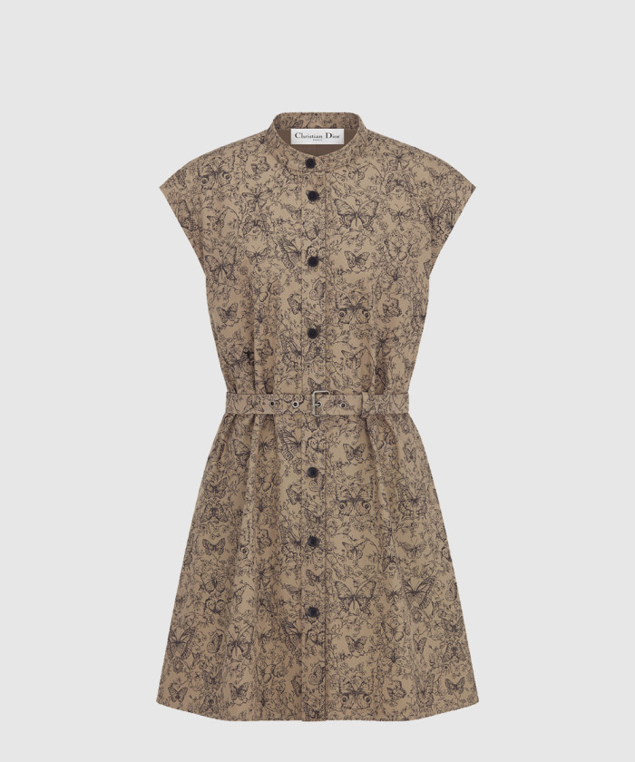 디올 벨트 쇼트 셔츠 드레스 521R9