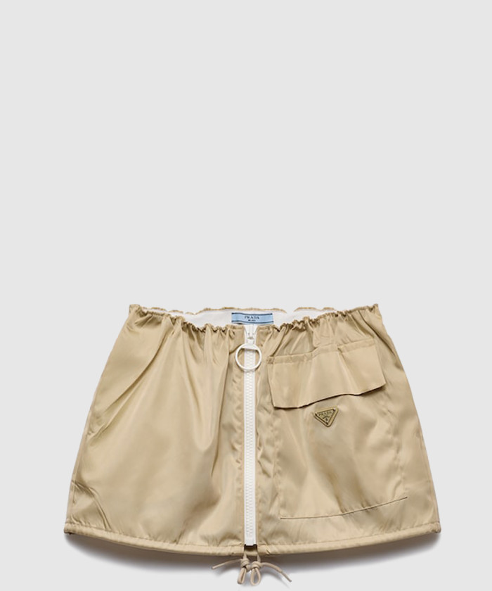 프라다 리나일론 미니스커트 21H007