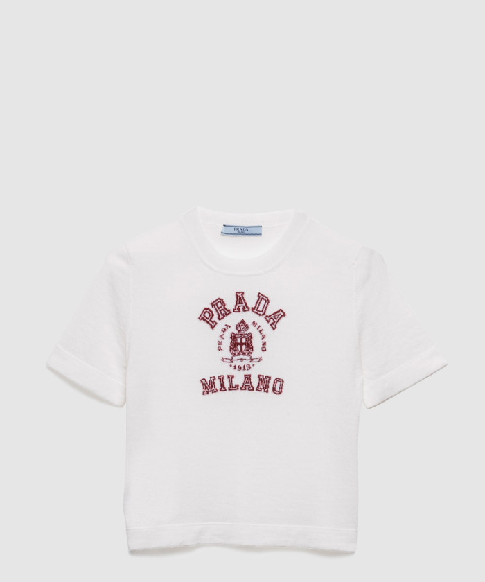 프라다 캐시미어 인타르시아 티셔츠 P24M2M