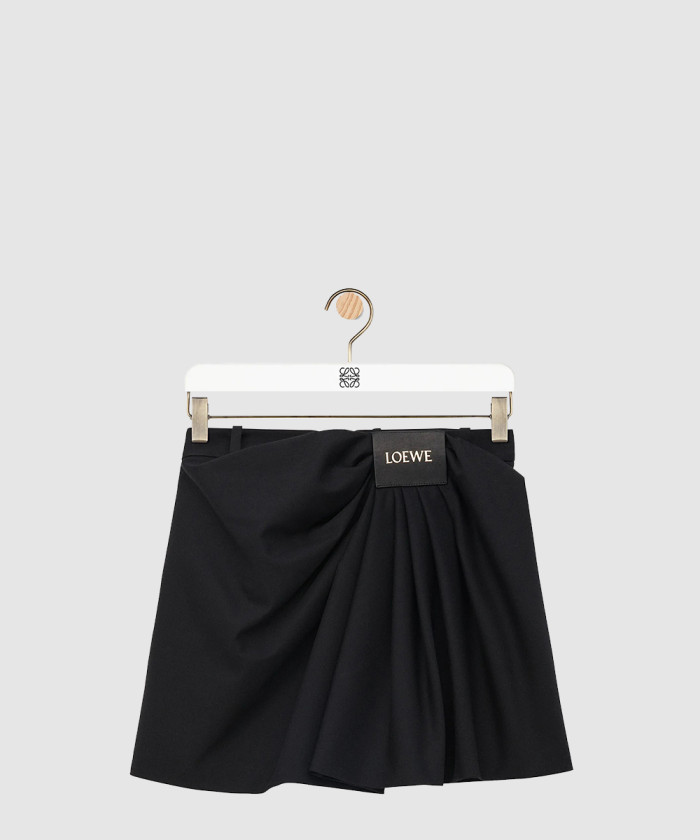 로에베 드레이프 스커트 코튼 & 실크