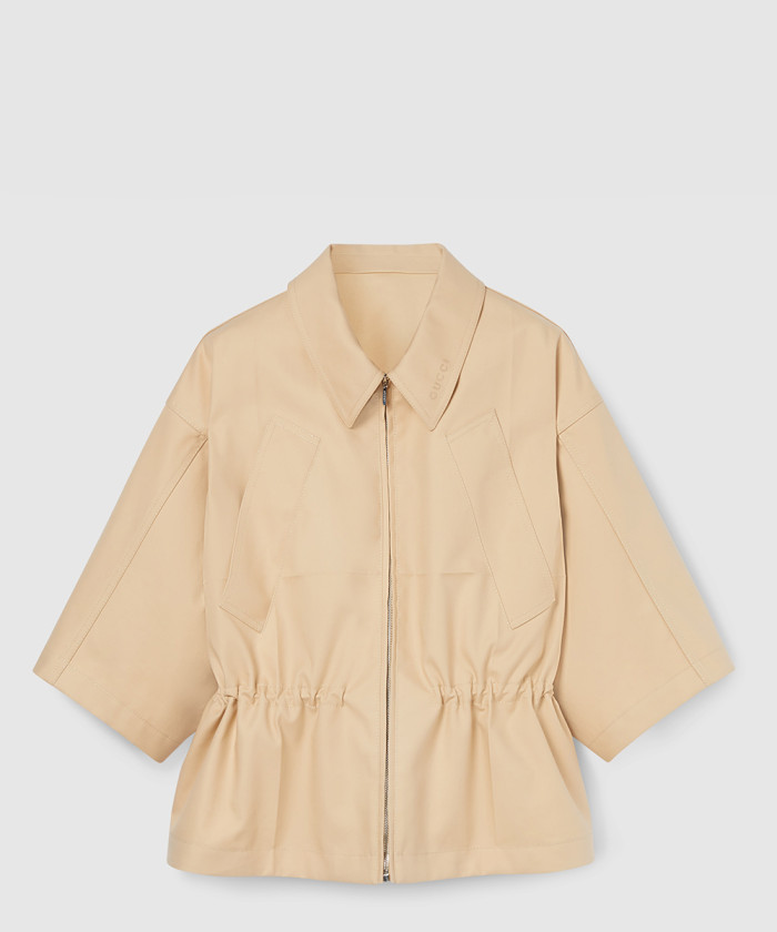 구찌 코튼 개버딘 숏 슬리브 재킷 824803