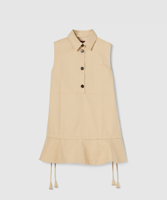 구찌 양면 파인 코튼 드레스 828477