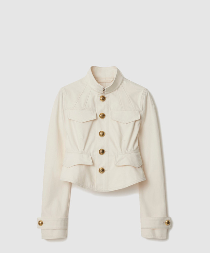 버버리 크롭 코튼 재킷 81093921