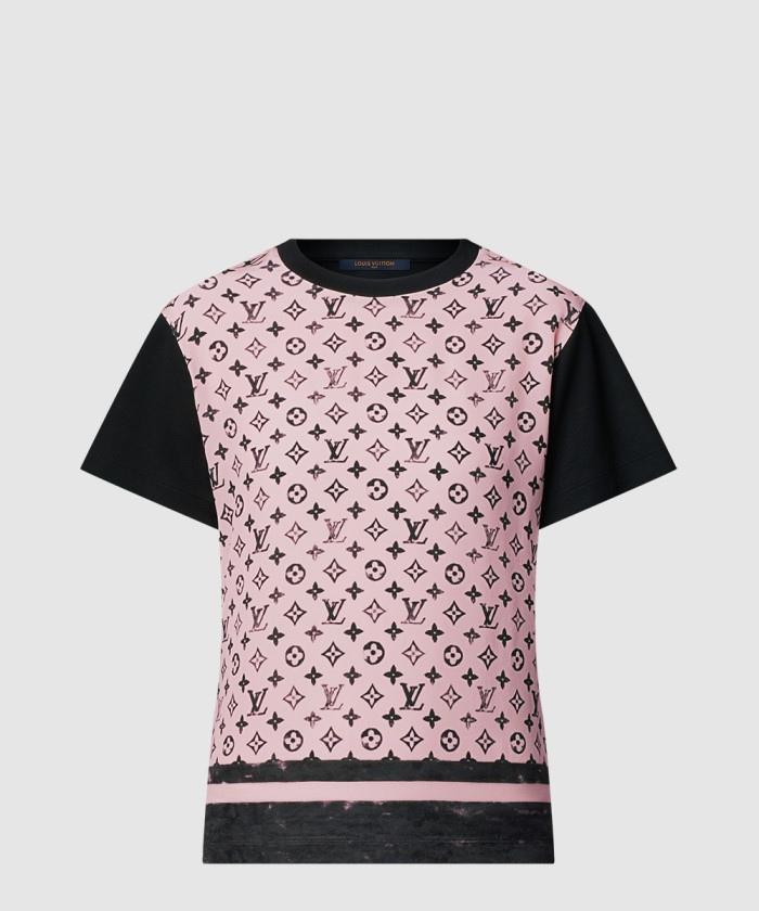 루이비통 워시드 모노그램 프론트 티셔츠 1AIAZW