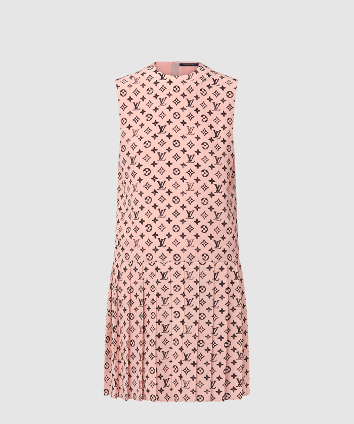 루이비통 워시드 모노그램 플리츠 드레스 1AIAPR