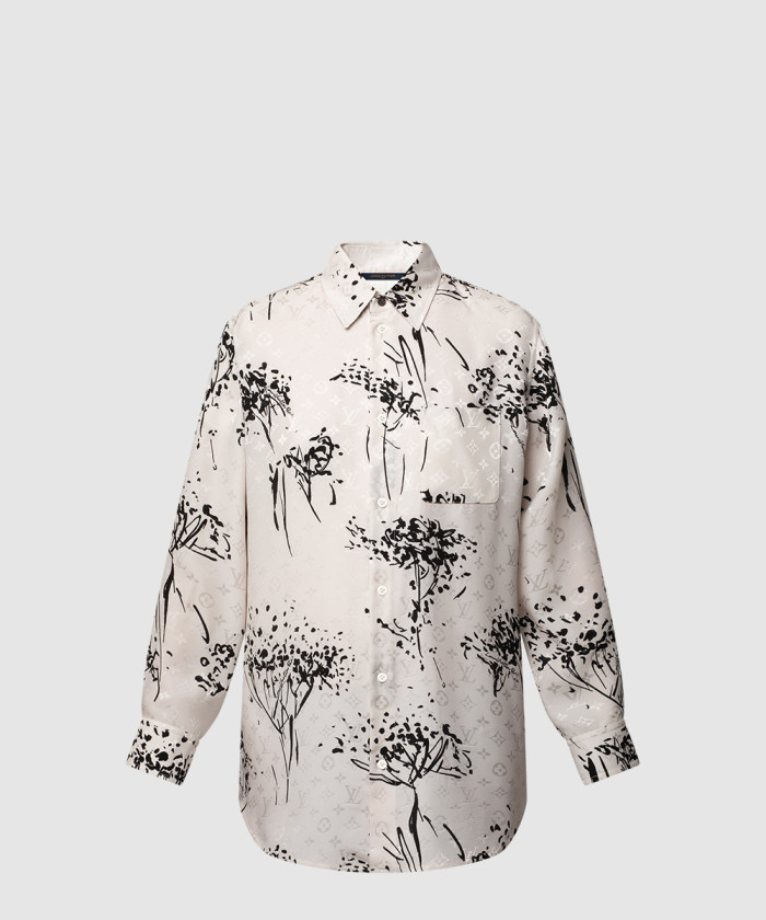 루이비통 모노그램 트리 실크 셔츠 1AHHLM