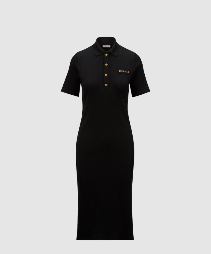 몽클레어 폴로 미디 드레스