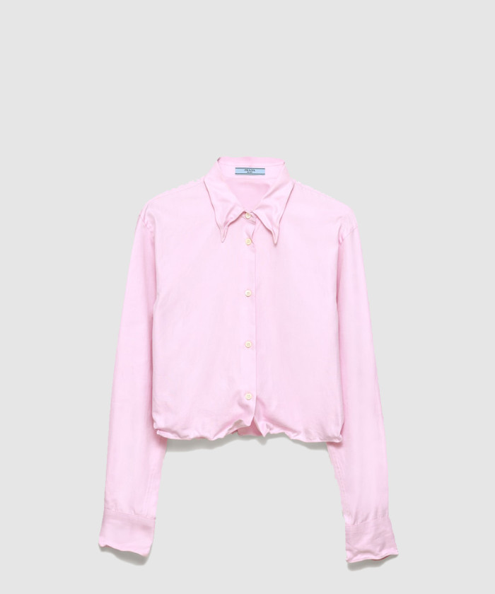 프라다 옥스포드 코튼 셔츠 P414I