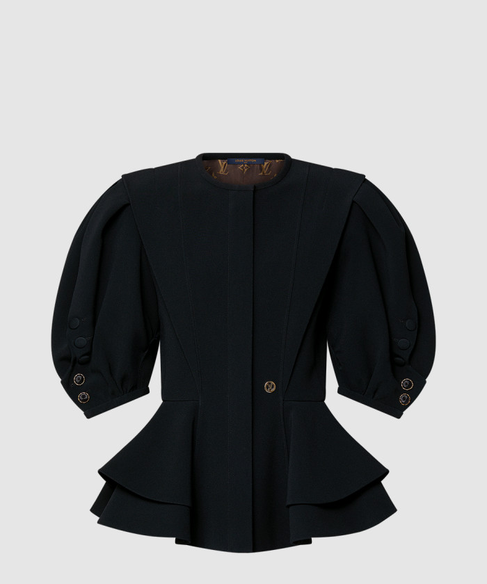 루이비통 퍼프 슬리브 페플럼 재킷 1AIBB4