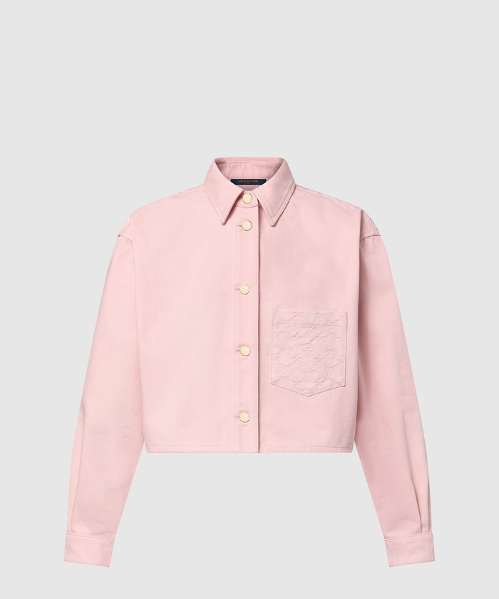 루이비통 크롭 데님 셔츠 1AHHT4