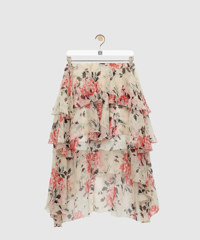 로에베 스커트 실크