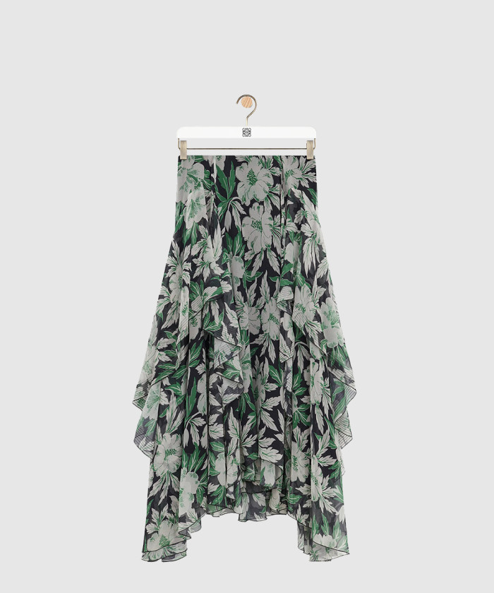 로에베 스커트 실크