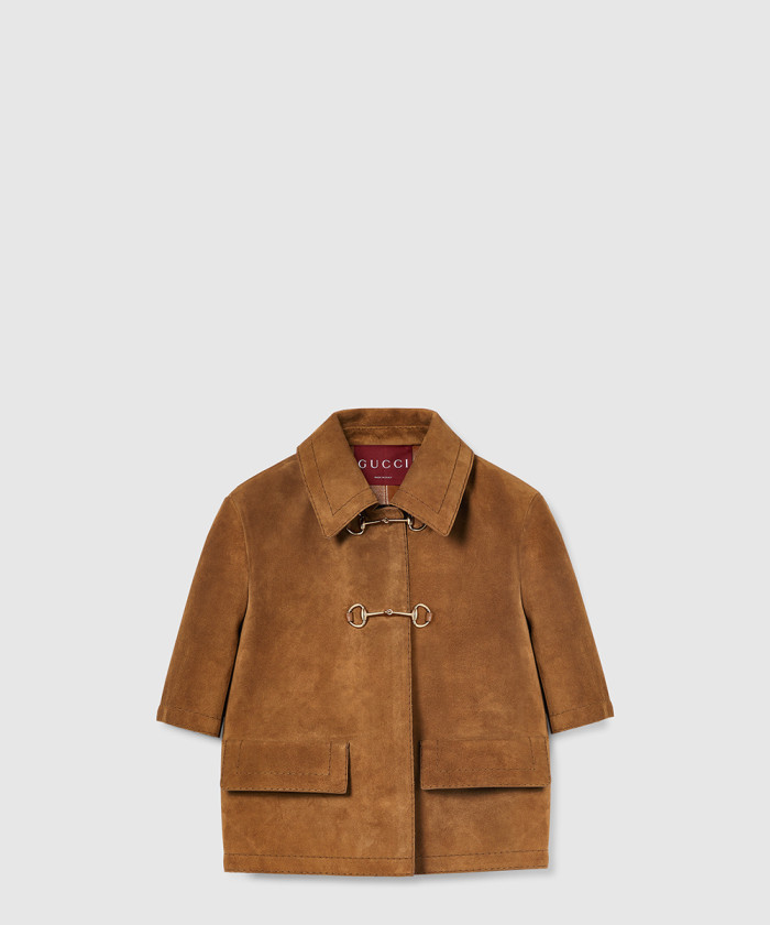 구찌 말빗이 달린 스웨이드 재킷 815070