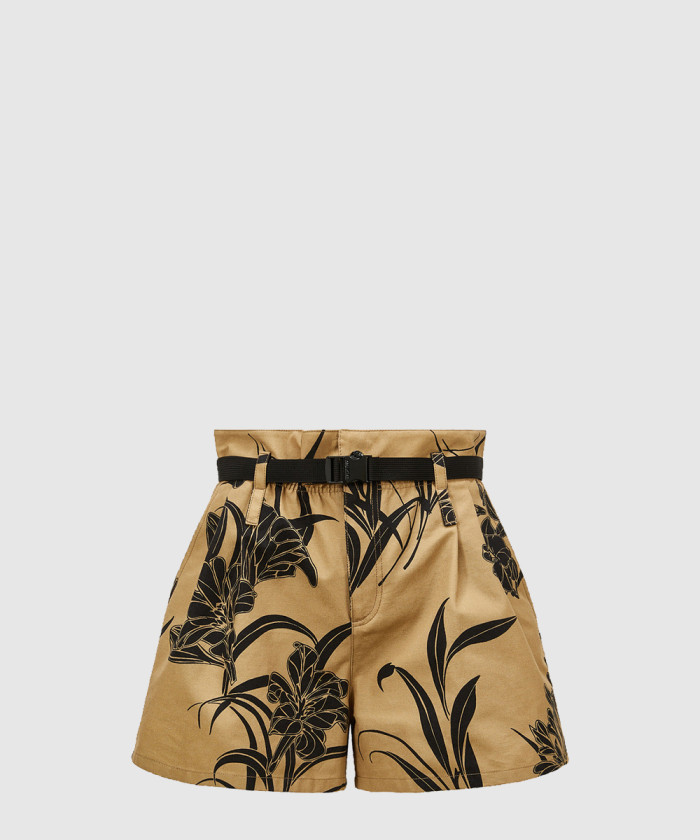몽클레어 플로럴 프린트 코튼 반바지