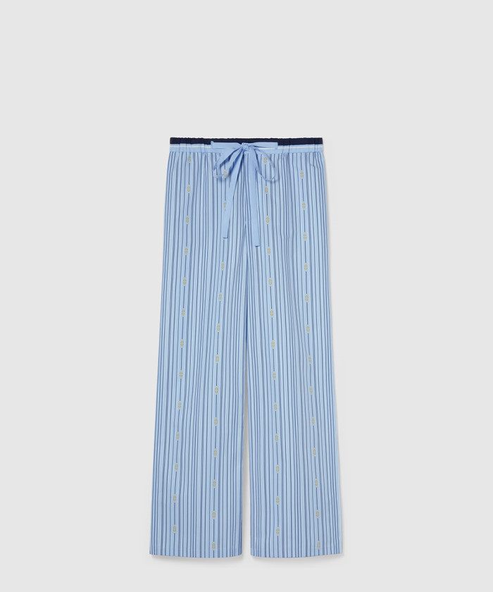 구찌 프린트 코튼 포플린 팬츠 818541