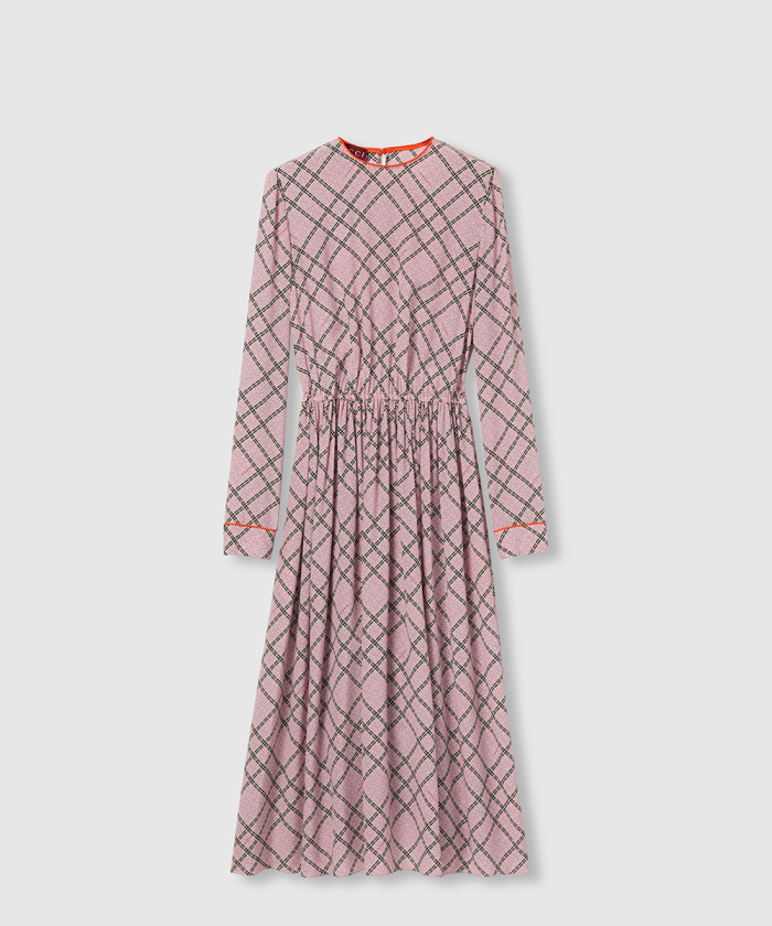 구찌 프린트 멀버리 실크 드레스 813262