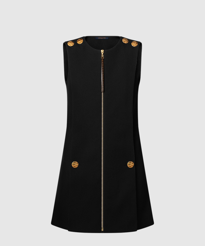 루이비통 버튼 디테일 에이프런 드레스 1AIAOF