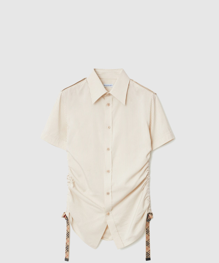 버버리 스트라이프 실크 셔츠 81081591