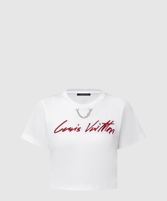 루이비통 커시브 시그니처 크롭 톱 1AHJHS