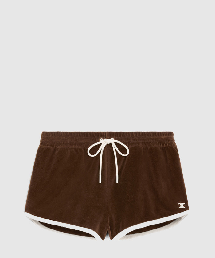 셀린느 미니 쇼츠 벨벳 저지 2Z7337