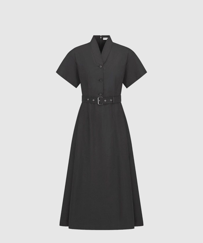 디올 벨트 미디 드레스 541D4