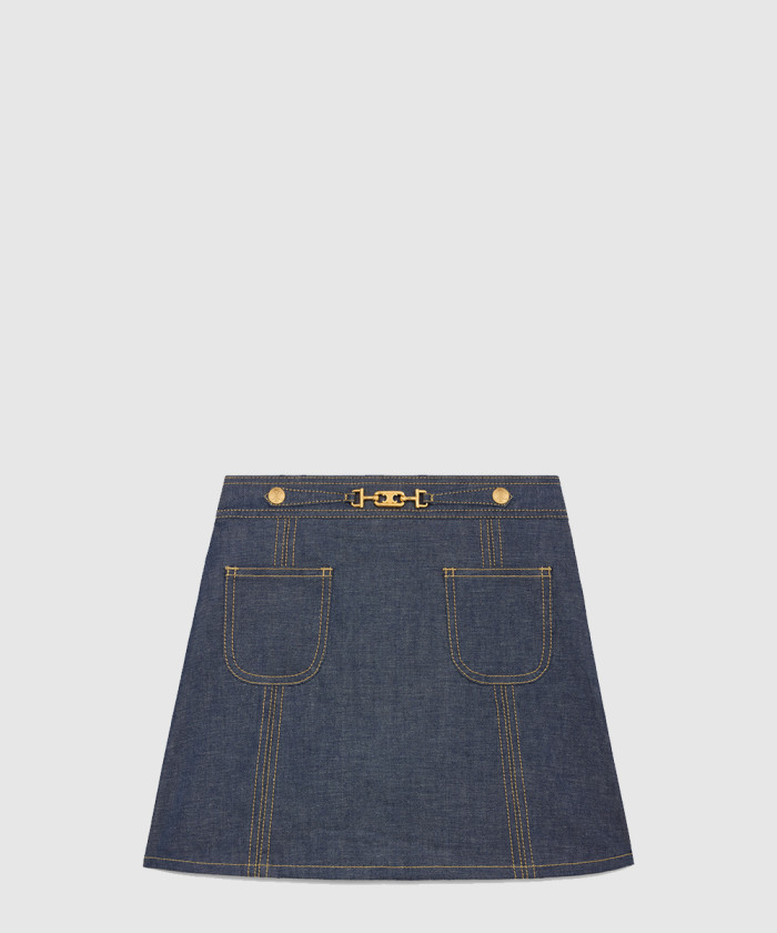 셀린느 트라페즈 미니 스커트 RJ0330