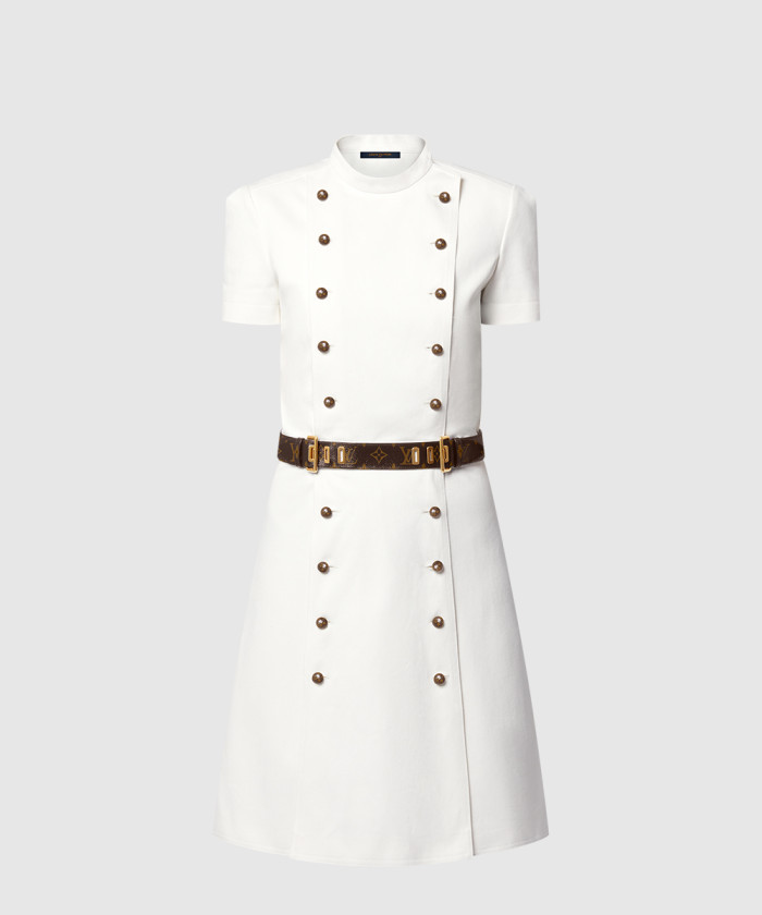 루이비통 모노그램 레이스업 드레스 1AHGU7