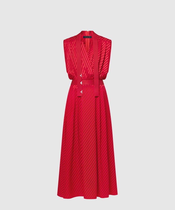 루이비통 스트라이프 라발리에르 드레스 1AHH08