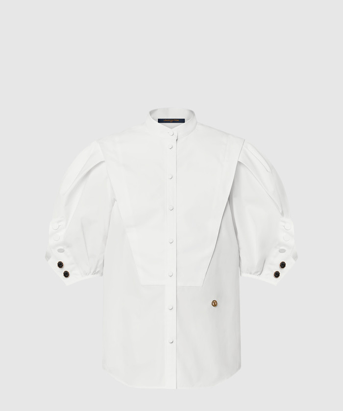 디올 퍼프 슬리브 셔츠 1AIBAI