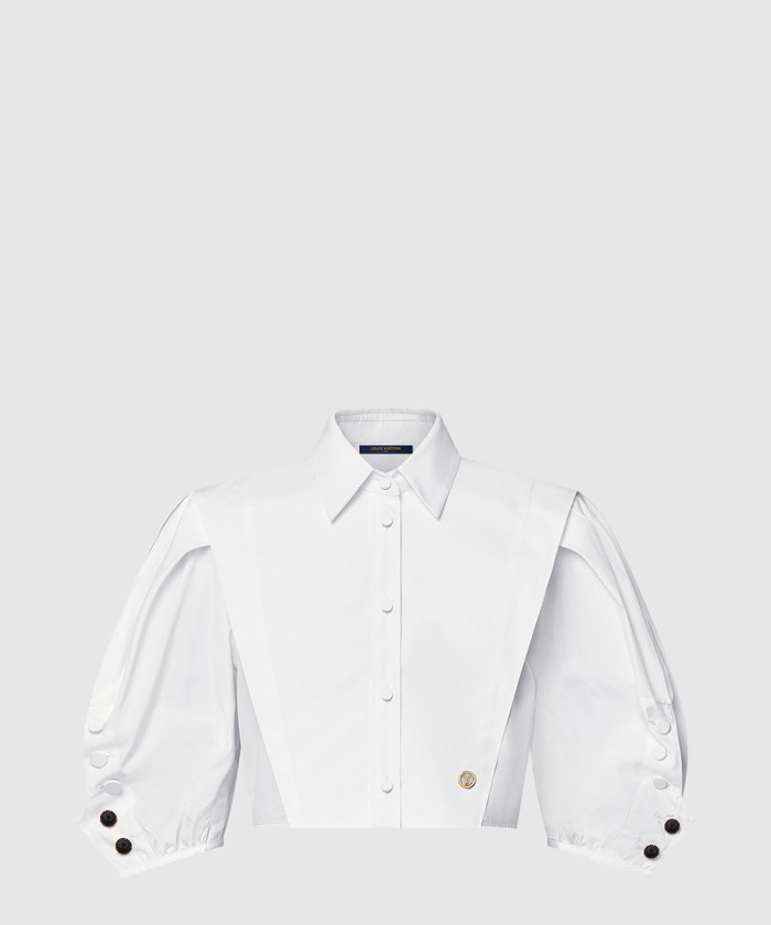 디올 퍼프 슬리브 블라우스 1AIB97