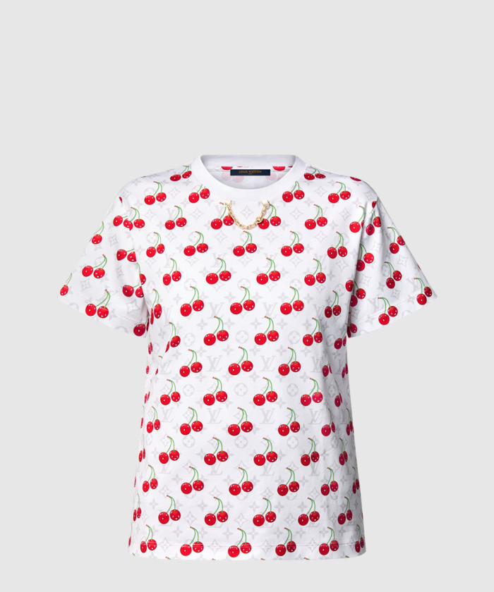 루이비통 LV x TM 체리 티셔츠 1AHJJ9