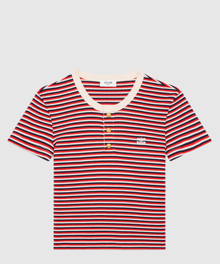 셀린느 트리옹프 티셔츠 스트라이프 저지 RX0240