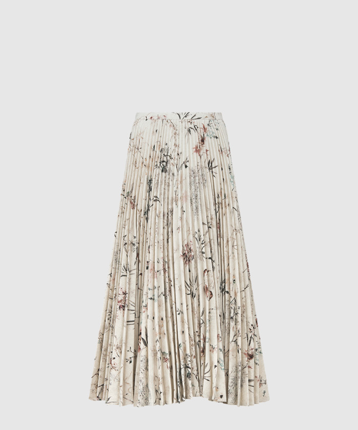 디올 플리츠 미디 스커트 542J0