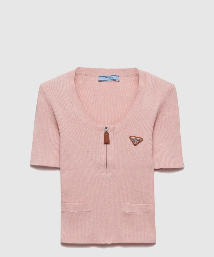 프라다 골지 코튼 스웨터 P24H2N