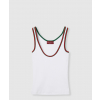 구찌 웹 코튼 리브 탱크 탑 815851